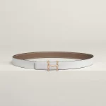 H Torsade belt buckle & Reversible leather strap 24 mm - Image 2